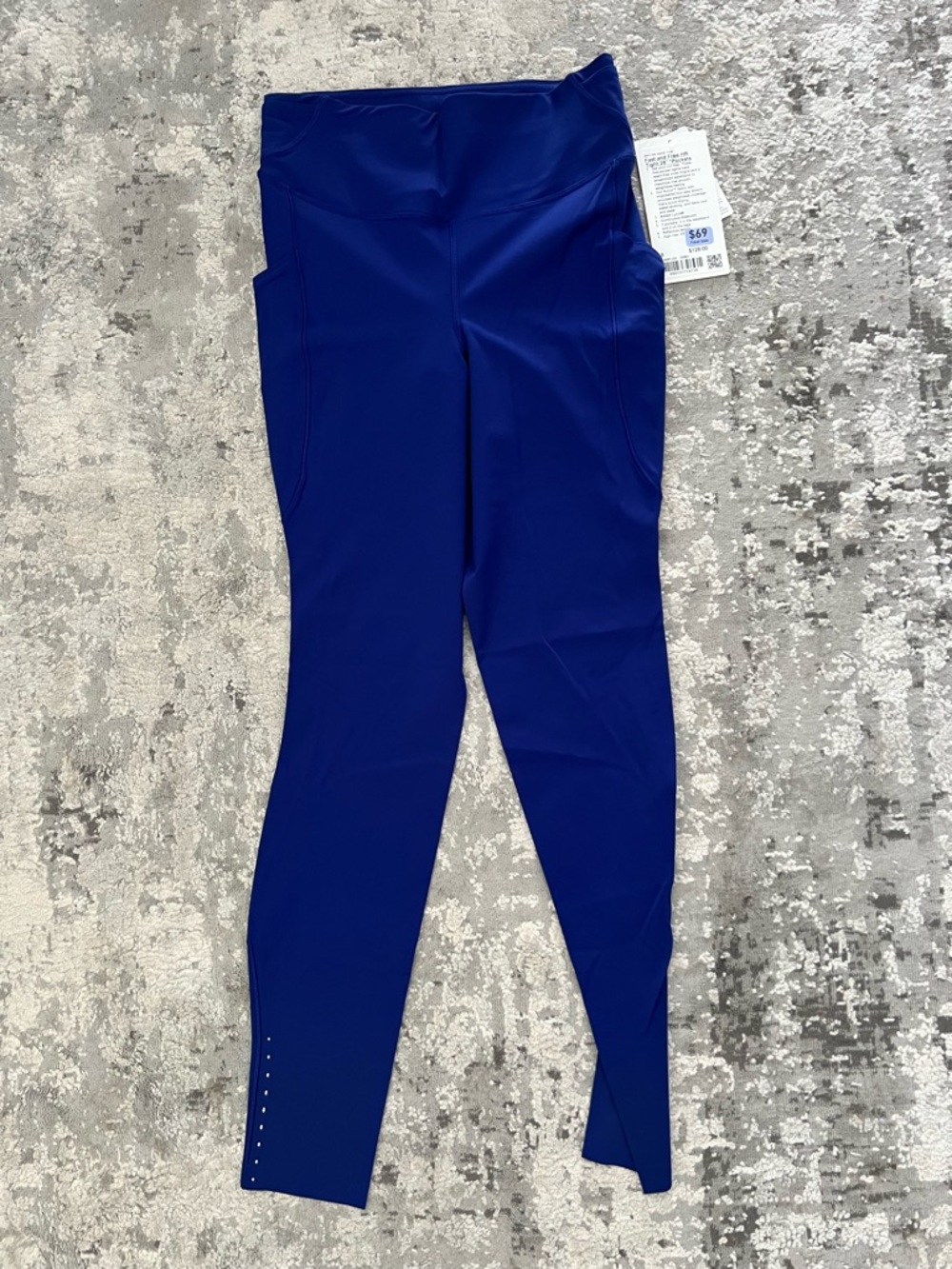 NWT lululemon fast and free 5 pockets size 8 blue